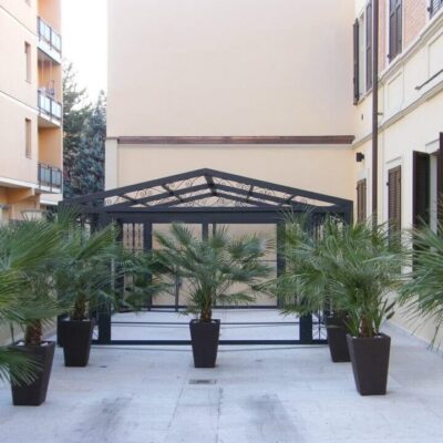 Produzione pensiline in ferro Modena