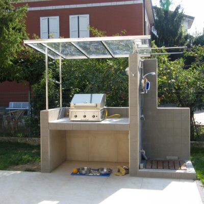 Produzione pensiline in ferro Modena